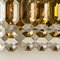 Gold-Plated Crystal Glass Chandeliers for Interna, 1960, Set of 4, Image 7