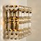 Gold-Plated Crystal Glass Chandeliers for Interna, 1960, Set of 4 19