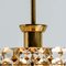 Gold-Plated Crystal Glass Chandeliers for Interna, 1960, Set of 4 14