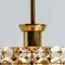 Gold-Plated Crystal Glass Chandeliers for Interna, 1960, Set of 4, Image 14