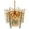 German Crystal and Gilt Metal Chandelier by Kinkeldey for Cor, 1970s 1