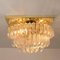 Murano Glass Flush Mount Ceiling Lamp by Venini for Isa 2