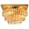 Murano Glass Flush Mount Ceiling Lamp by Venini for Isa, Image 1