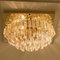 Murano Glass Flush Mount Ceiling Lamp by Venini for Isa 7