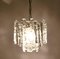 Ice Glass Pendants by J. T. Kalmar, 1970, Set of 2 3