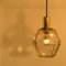 Geometric Brass and Clear Glass Pendant Light from Limburg, 1960s 6