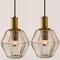 Geometric Brass and Clear Glass Pendant Light from Limburg, 1960s, Image 8