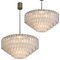 Large Ballroom Chandeliers with Blown Glass Tubes from Doria, Set of 2 2