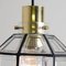 Iron and Clear Glass Light Pendants from Limburg, 1965, Set of 3, Image 3