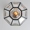 Iron and Clear Glass Light Pendants from Limburg, 1965, Set of 3, Image 4