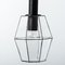 Geometric Iron and Clear Glass Chandelier from Limburg 9