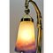 Art Deco Brass Pate De Verre Glass Shad Muller Fres Table Lamp, 1910s 6