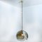 Chandelier in Amber Glass and Brass from Kalmar, 1970s, Image 2