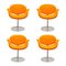 Orange Tulip Swivel Chairs by Pierre Paulinfor Artifort, 1980s, Set of 3, Image 1