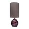 Lámparas de mesa de cristal de Murano tallado en forma de diamante morado. Juego de 2, Imagen 4