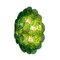 Lámpara disco de cristal de Murano soplado en verde esmeralda, Imagen 5