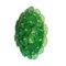 Lampada in vetro soffiato a forma di disco di Murano verde smeraldo, Immagine 3