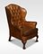 Georgian Style Leather Wingback Armchair 2