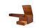 Mensola Mid-Century in teak con cassetto e scomparto, Immagine 5