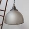 Large Antique Mercury Glass Reflector Pendant Lamp 1