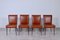 Italian Table and Office Chairs from Trau, 1960s, Set of 5 17