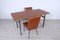 Italienische Tisch und Bürostühle von Trau, 1960er, 5er Set 3