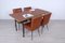 Italienische Tisch und Bürostühle von Trau, 1960er, 5er Set 2