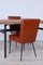 Italienische Tisch und Bürostühle von Trau, 1960er, 5er Set 5