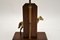 Antique Brass & Oak Horse Lamp, Image 8