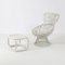 Indian Rush Model Margherita Armchair with Footstool by Franco Albini, 1950s, Set of 2 2