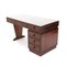 Wooden Desk with Drawers, 1950s 4