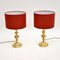 Brass Table Lamps, 1970s , Set of 2 2