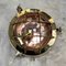 Vintage Round Brass & Copper Bulkhead Wall Light from Industria Rotterdam, Image 1