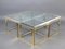 Vintage Large Glass and Metal Coffee Table 2