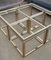 Vintage Large Glass and Metal Coffee Table 5