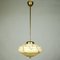 Lampe à Suspension Vintage Art Déco en Marbre & Verre, 1930s 1