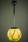 Lámpara colgante Art Déco vintage de vidrio pistacho, años 30, Imagen 5