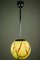Vintage Art Deco Pistachio Glass Pendant Lamp, 1930s 5