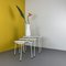 Tavolini a incastro in metallo bianco di Mathieu Matégot, anni '50, set di 3, Immagine 4