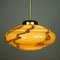 Vintage Art Deco Glass Pendant Lamp, 1930s 2