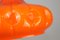 Deckenlampe aus Orangenfarbenem Glas von Peill & Putzler, 1960er 6