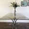 Mid-Century Bauhaus Smoked Glass and Chrome Dining Table, 1970s 5