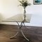 Mid-Century Bauhaus Smoked Glass and Chrome Dining Table, 1970s, Image 3