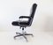 Black Leather Office Chair from Drabert, 1970s 4