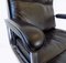Black Leather Office Chair from Drabert, 1970s 9