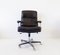 Black Leather Office Chair from Drabert, 1970s 5