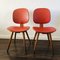 Vintage Red Vinyl Dining Chairs with Dansette Legs, Set of 2, 1960s, Image 1