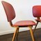 Vintage Red Vinyl Dining Chairs with Dansette Legs, Set of 2, 1960s 3