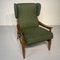 Grüner Frottee Sessel, 1950er 3