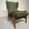 Green Terry Cloth Armchair, 1950s 1
